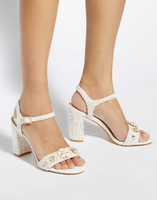 Dune London Mention heeled sandals in multi, 2 of 4