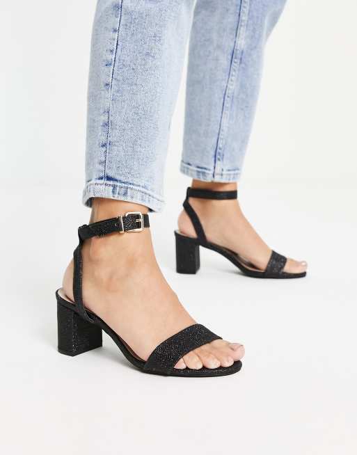 Dune low best sale heel sandals