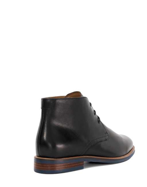 Dune London Millers chukka boots in black, 2 of 5