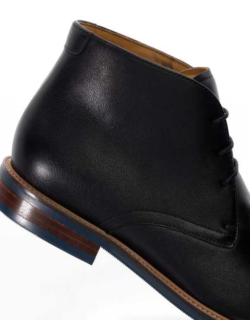 Dune London Millers chukka boots in black, 5 of 5