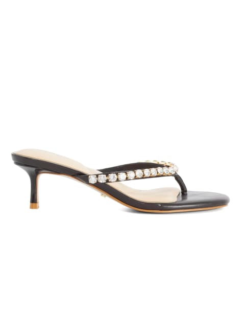 Dune London Mimis mules in brown - view 1