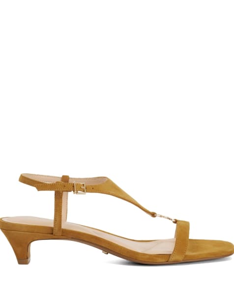 Dune London Monacos smart sandals in tan - view 1