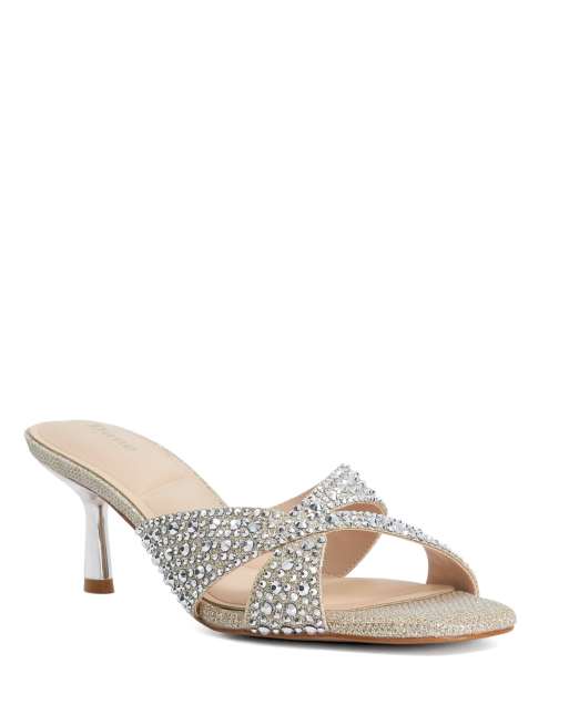 Dune London Monette smart sandals in gold, 3 of 3