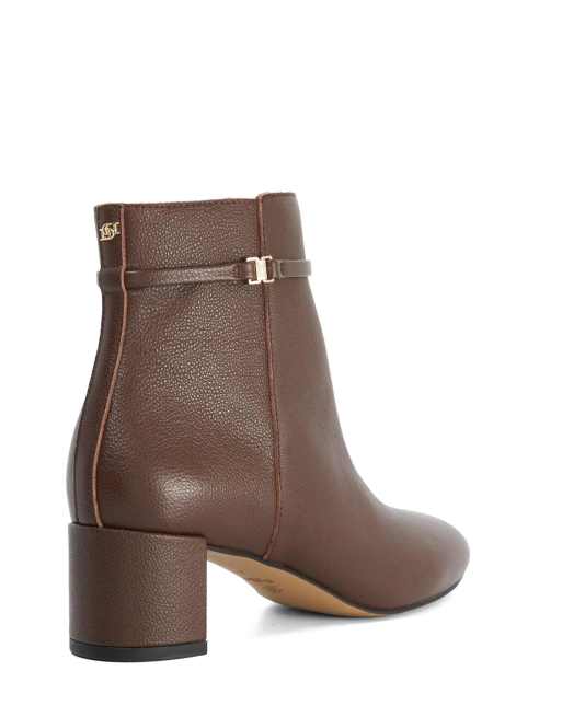 Dune London Oaken ankle boots in dark brown, 2 of 3
