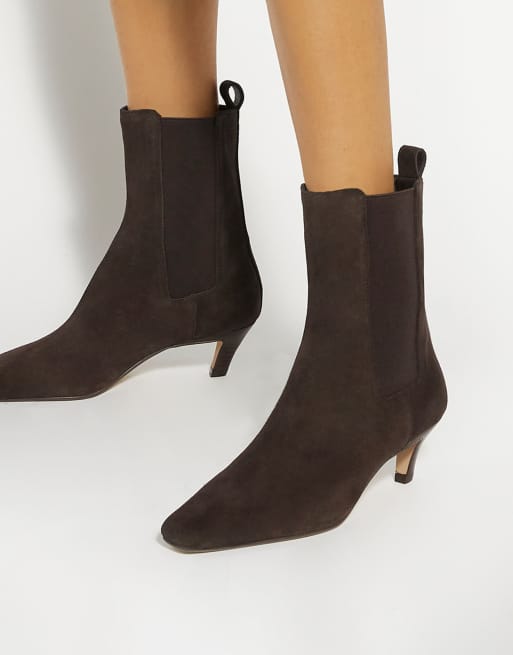 Dune London Odele boots in brown