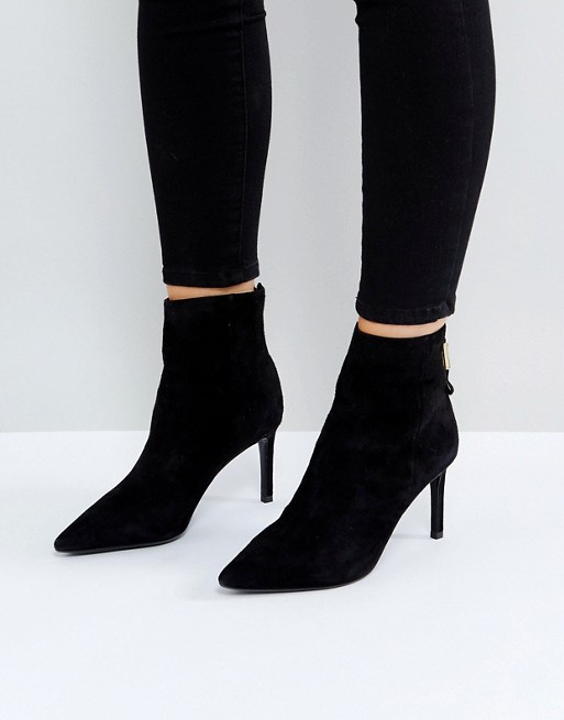 Dune | Dune London Oralia Suede Pointed Heeled Boots