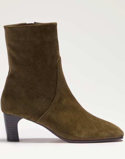 Dune London Ori ankle boots in khaki - view 1