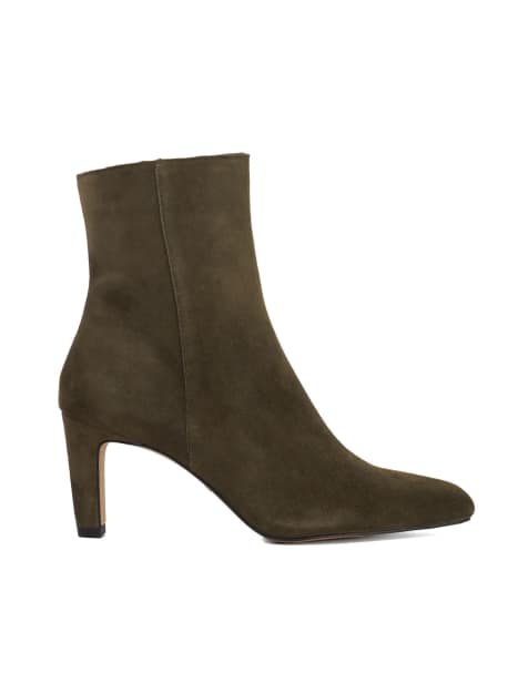 Dune London Ovation ankle boots in khaki - view 1