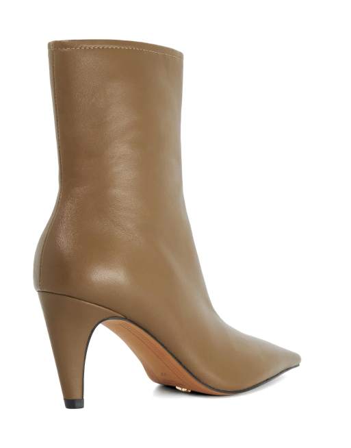 Dune London Overt ankle boots in khaki, 2 of 3