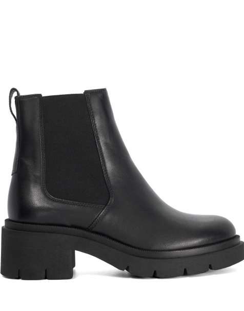 Dune London Padelle ankle boots in black - view 1