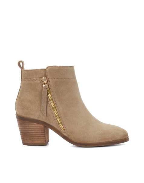 Dune London Paicing ankle boots in taupe - view 1