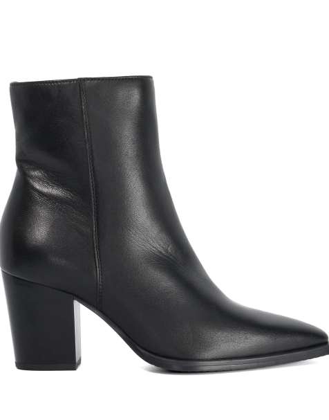 Dune London Papped ankle boots in black - view 1