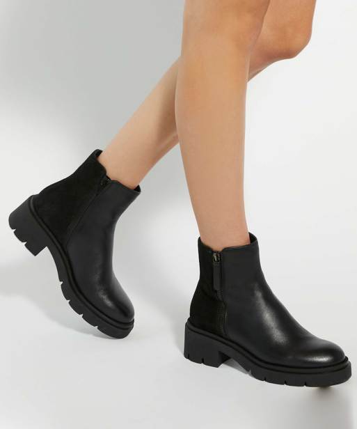 Dune London Paving ankle boots in black, 3 of 4