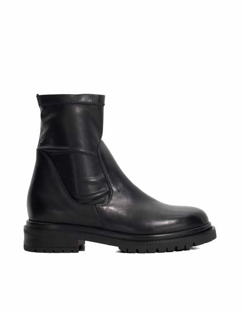 Dune London Pelano ankle boots in black - view 1