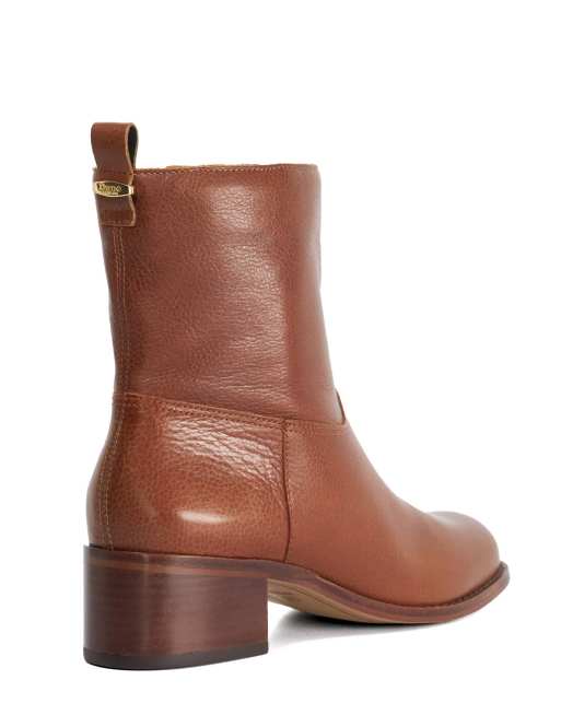 Dune London Peya ankle boots in tan, 2 of 3