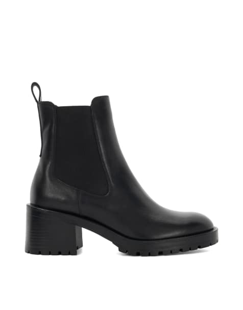 Dune London Positivity ankle boots in black - view 1