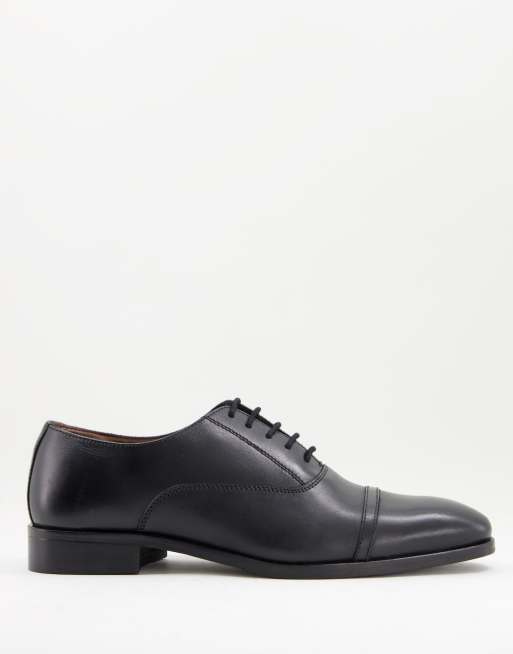 Dune London – Potential – Schnürschuhe aus schwarzem Leder