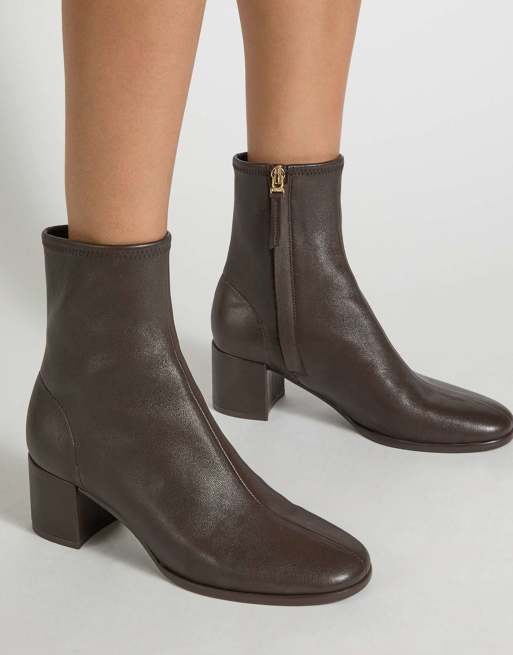 Dune London Pyro ankle boots in brown, 3 of 4