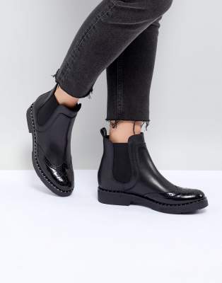 dune chelsea boots black