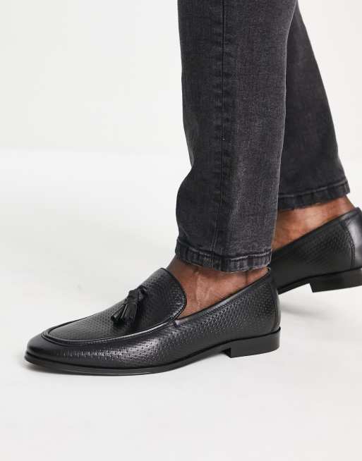 Dune London - Salva - Sorte loafers i læder