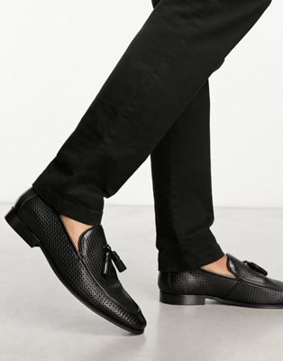 Dune London Salva tassel loafers in black leather - ASOS Price Checker