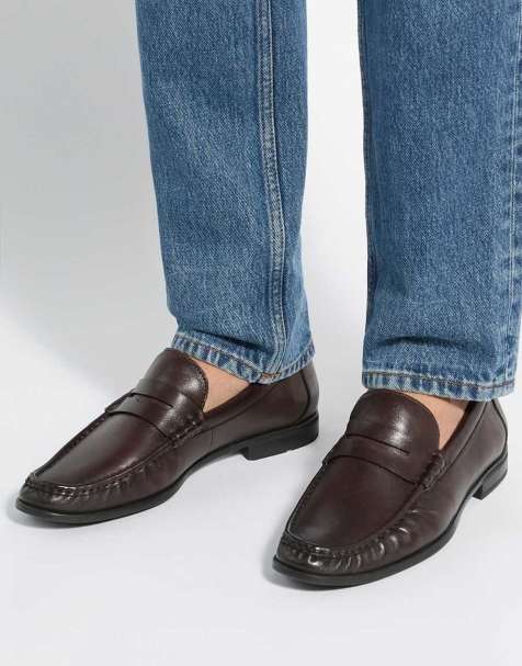 Dune London Sammi loafers in brown - view 1