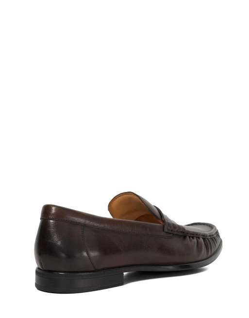 Dune London Sammi loafers in brown, 2 of 4