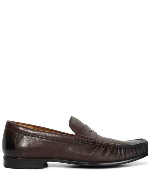 Dune London Sammi loafers in brown, 3 of 4