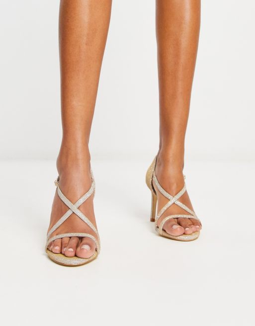 Dune London – Sandaletten in Roségold mit eckiger Zehenpartie , 4 von 4
