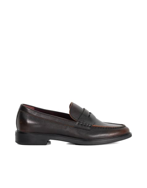 Dune London Sascha loafers in brown - view 1
