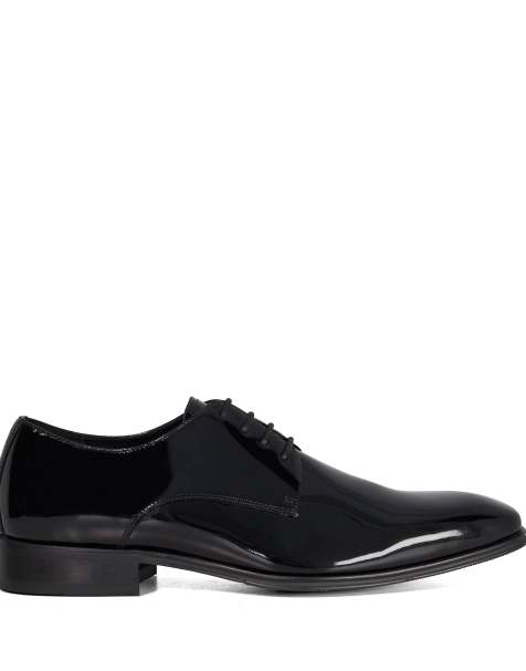 Dune London Satchel derby shoes in black - view 1