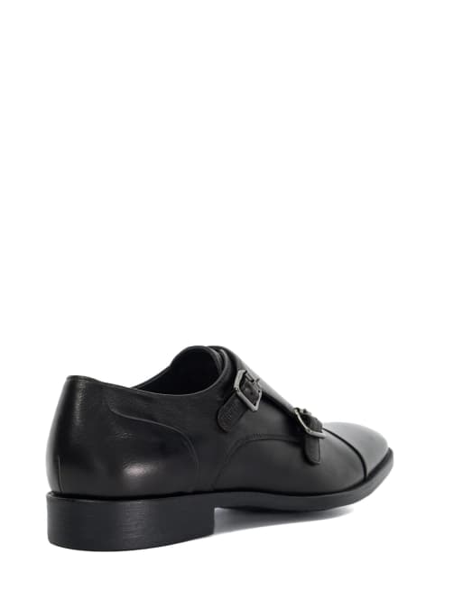 Dune London Satchin brogues shoe in black, 2 of 4