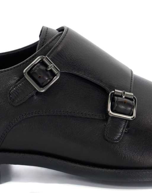 Dune London Satchin brogues shoe in black, 3 of 4