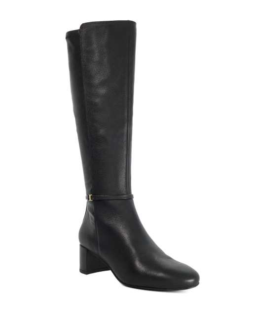 Dune London Seoul knee high boots in black, 3 of 3