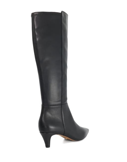 Dune London Shasa knee high boots in black, 2 of 3