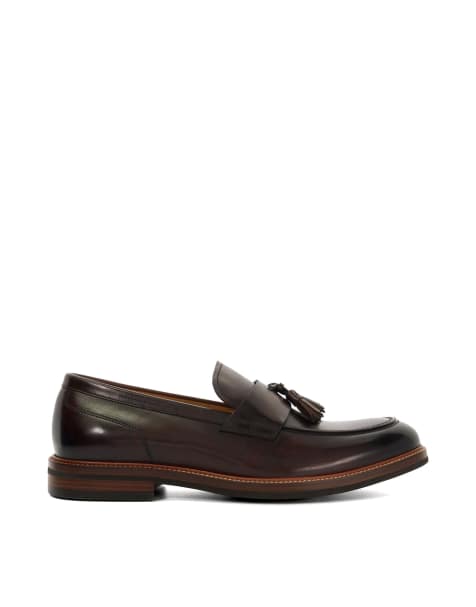 Dune London Shaw loafers in brown - view 1