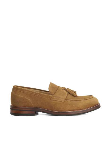 Dune London Shaw loafers in taupe - view 1