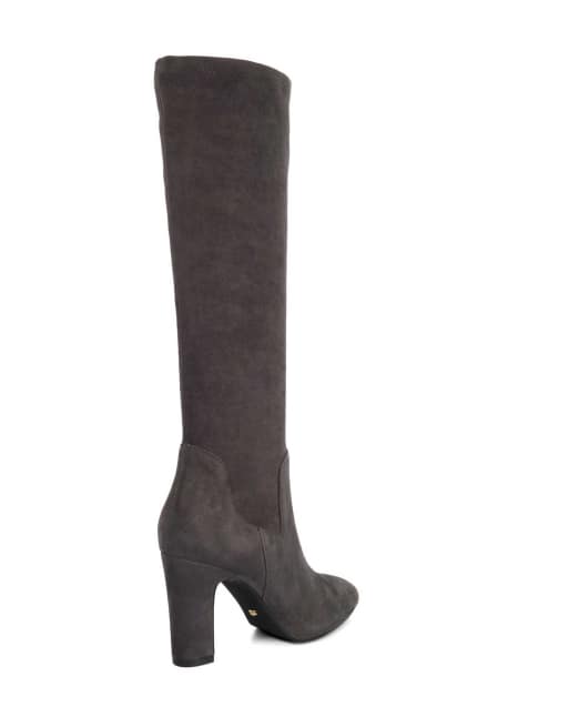 Dune London Simple knee high boots in dark, 2 of 4