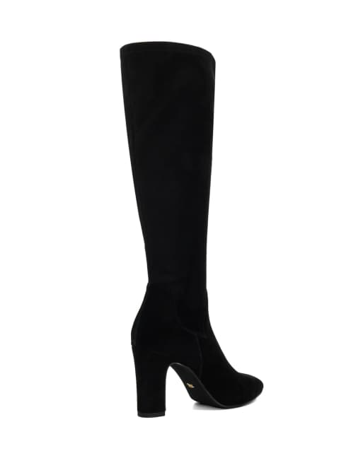 Dune London Simple suede boots shoe in black, 2 of 5