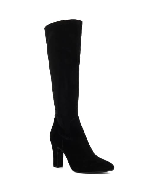 Dune London Simple suede boots shoe in black, 4 of 5