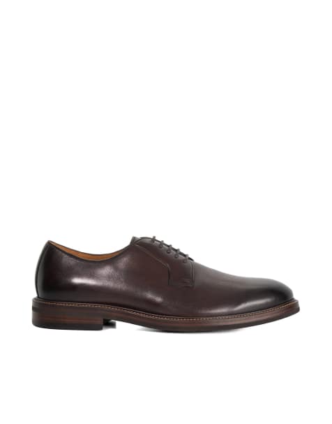 Dune London Siril derby shoes in brown - view 1