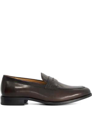 Dune London Skylers loafers in brown