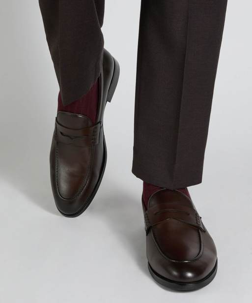 Dune London Skylers loafers in brown, 3 of 4