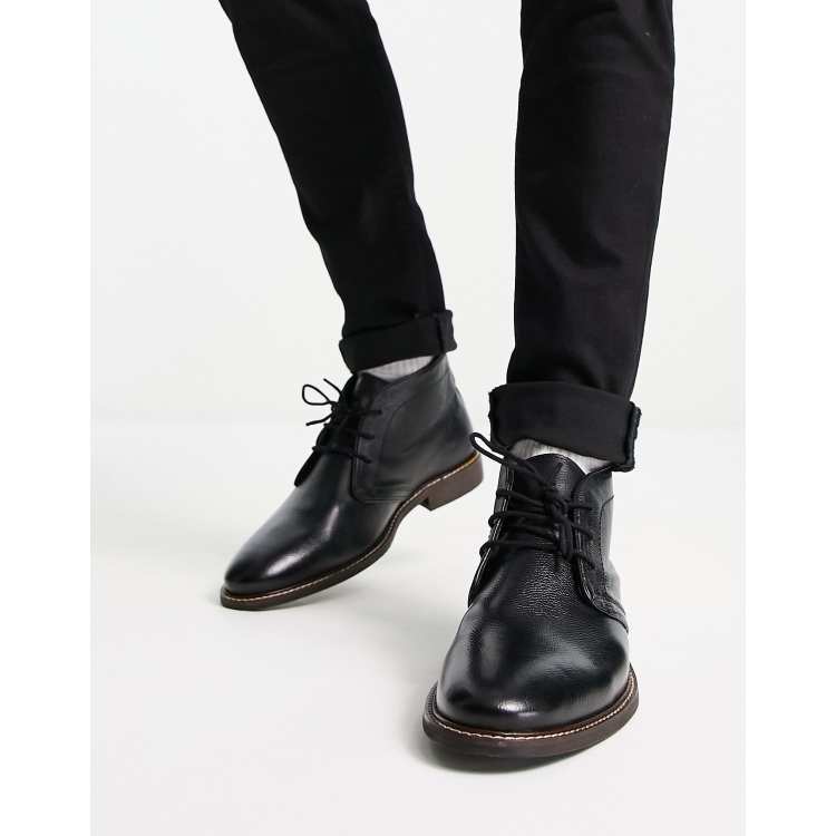 Black chukkas best sale