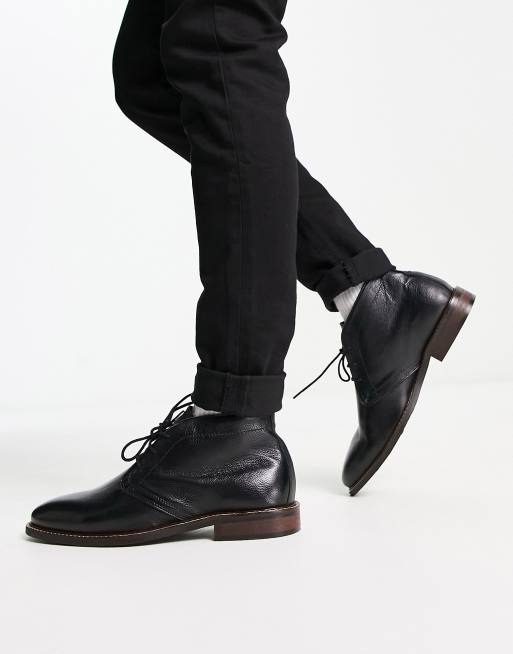 Dune hot sale black boots