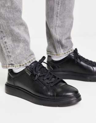 Dune - London - Sneakers Nere Con Zip Laterale-Black