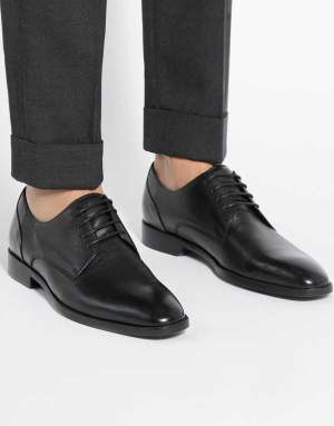 Dune London Sole derby shoes in black