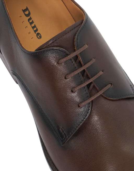Dune London Sole derby shoes in brown, 4 of 4