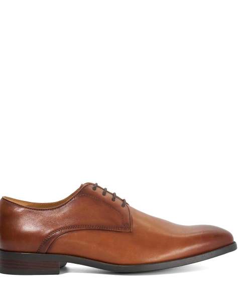 Dune London Sole derby shoes in tan - view 1