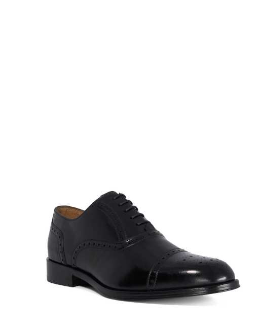 Dune London Soliders brogues in black, 4 of 5